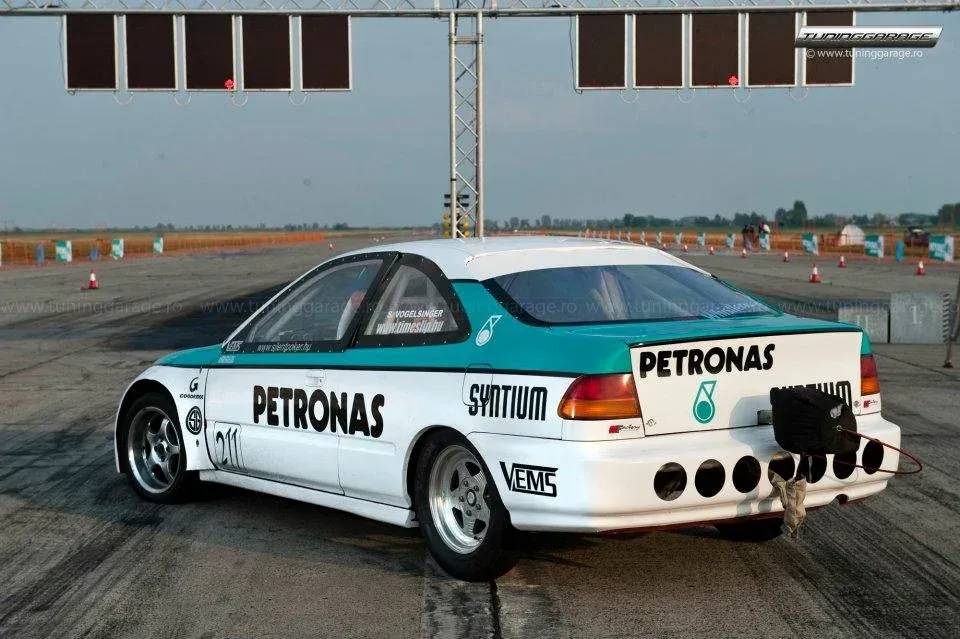 Sandor Vogelsinger's Honda Civic Drag Car – 9.665s ET Record